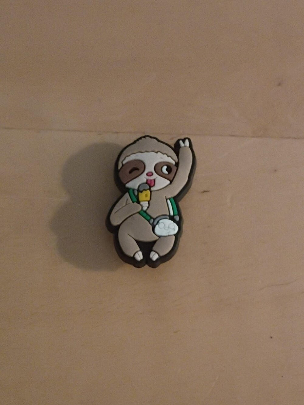 10 for $10 Jibbitz Croc Charms - Winking Sloth w/ Popsicle - New Shoe Charm